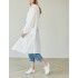 連帽綁帶長版罩衫洋裝
