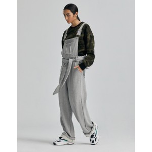 粗針厚衛衣吊帶褲